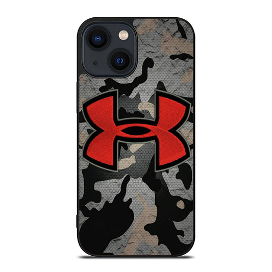UNDER ARMOUR CAMO RED LOGO iPhone 14 Plus Case Cover