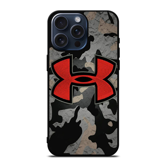 UNDER ARMOUR CAMO RED LOGO iPhone 15 Pro Max Case Cover