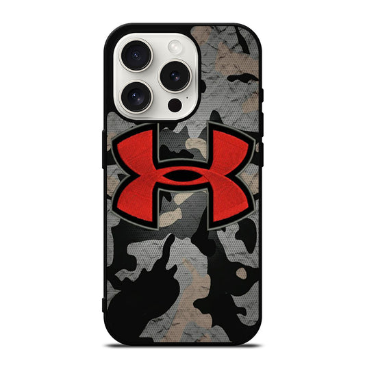 UNDER ARMOUR CAMO RED LOGO iPhone 15 Pro Case Cover
