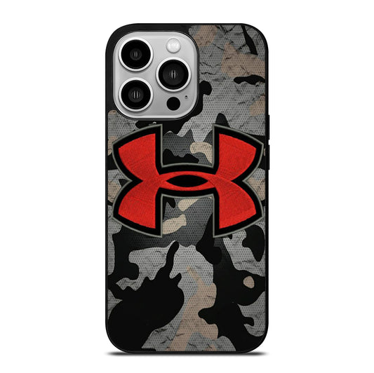 UNDER ARMOUR CAMO RED LOGO iPhone 14 Pro Case Cover