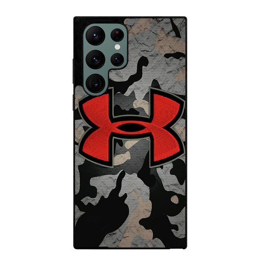 UNDER ARMOUR CAMO RED LOGO Samsung Galaxy S22 Ultra Case Cover