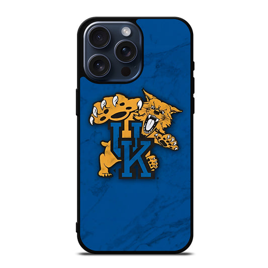 UNIVERSITY OF KENTUCKY UK MARBLE LOGO iPhone 15 Pro Max Case Cover