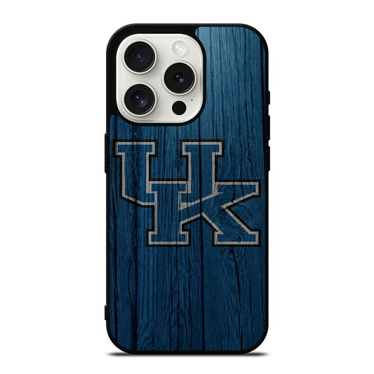 UNIVERSITY OF KENTUCKY UK WOODEN iPhone 15 Pro Case Cover