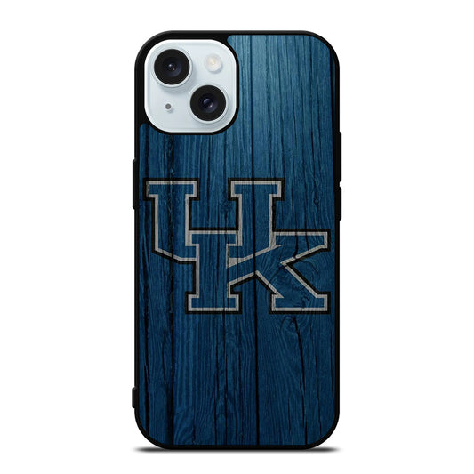 UNIVERSITY OF KENTUCKY UK WOODEN iPhone 15 Case Cover
