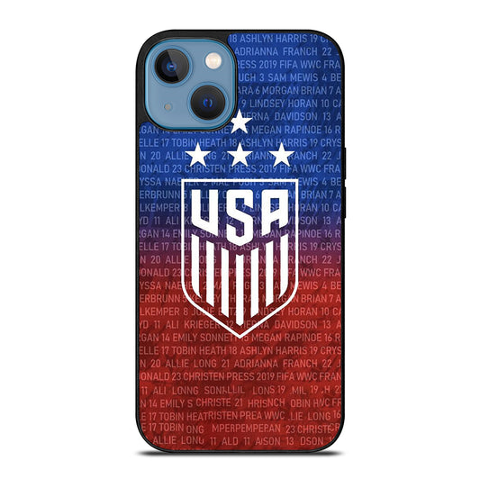 USA SOCCER TEAM SYMBOL 3 iPhone 13 Case Cover