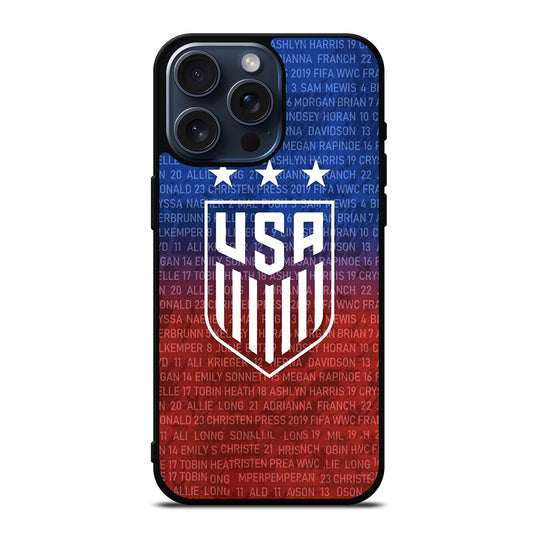 USA SOCCER TEAM SYMBOL 3 iPhone 15 Pro Max Case Cover
