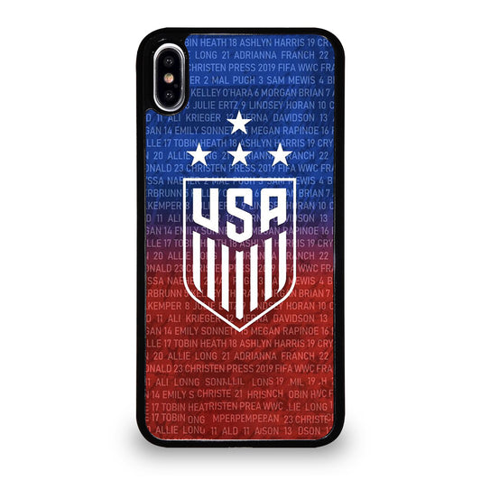 USA SOCCER TEAM SYMBOL 3 iPhone XS Max Case Cover