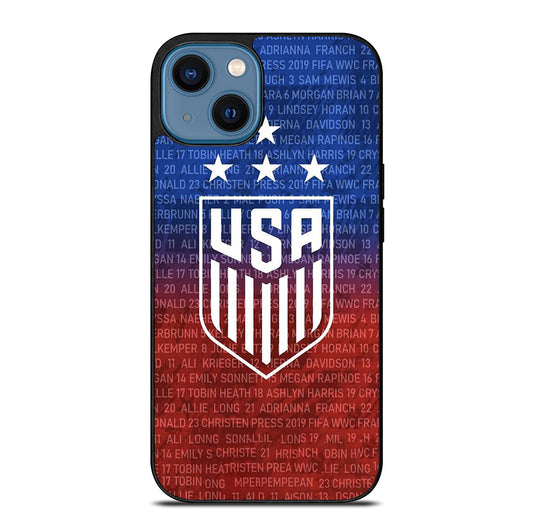 USA SOCCER TEAM SYMBOL 3 iPhone 14 Case Cover