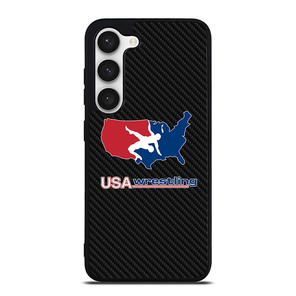 USA WRESTLING CARBON LOGO Samsung Galaxy S23 Case Cover