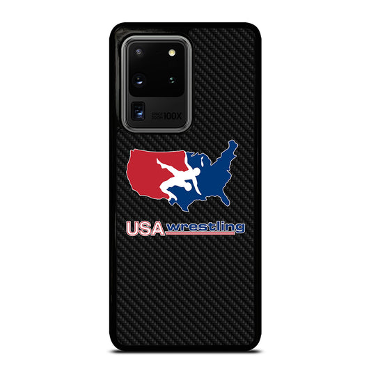 USA WRESTLING CARBON LOGO Samsung Galaxy S20 Ultra Case Cover