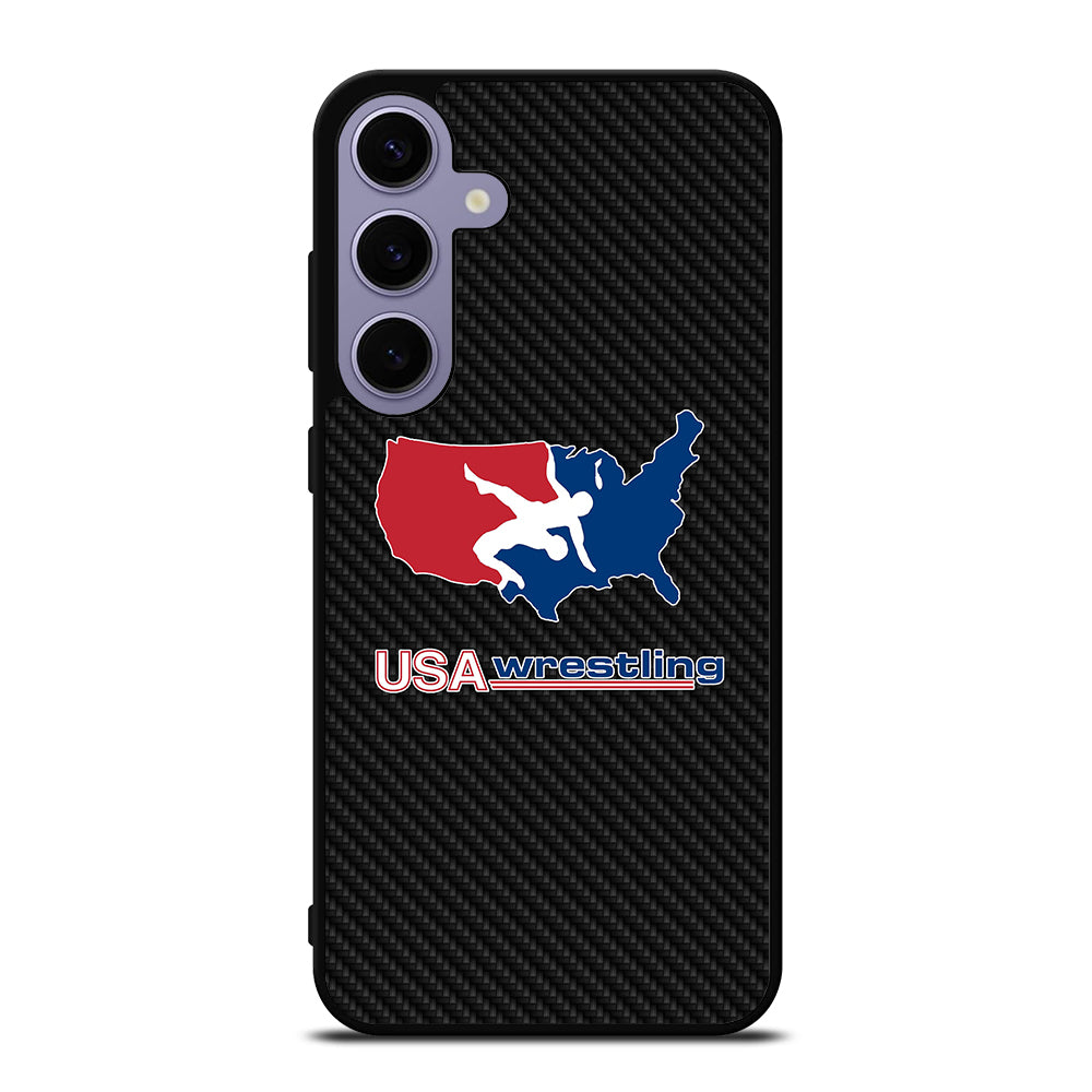 USA WRESTLING CARBON LOGO Samsung Galaxy S24 Plus Case Cover