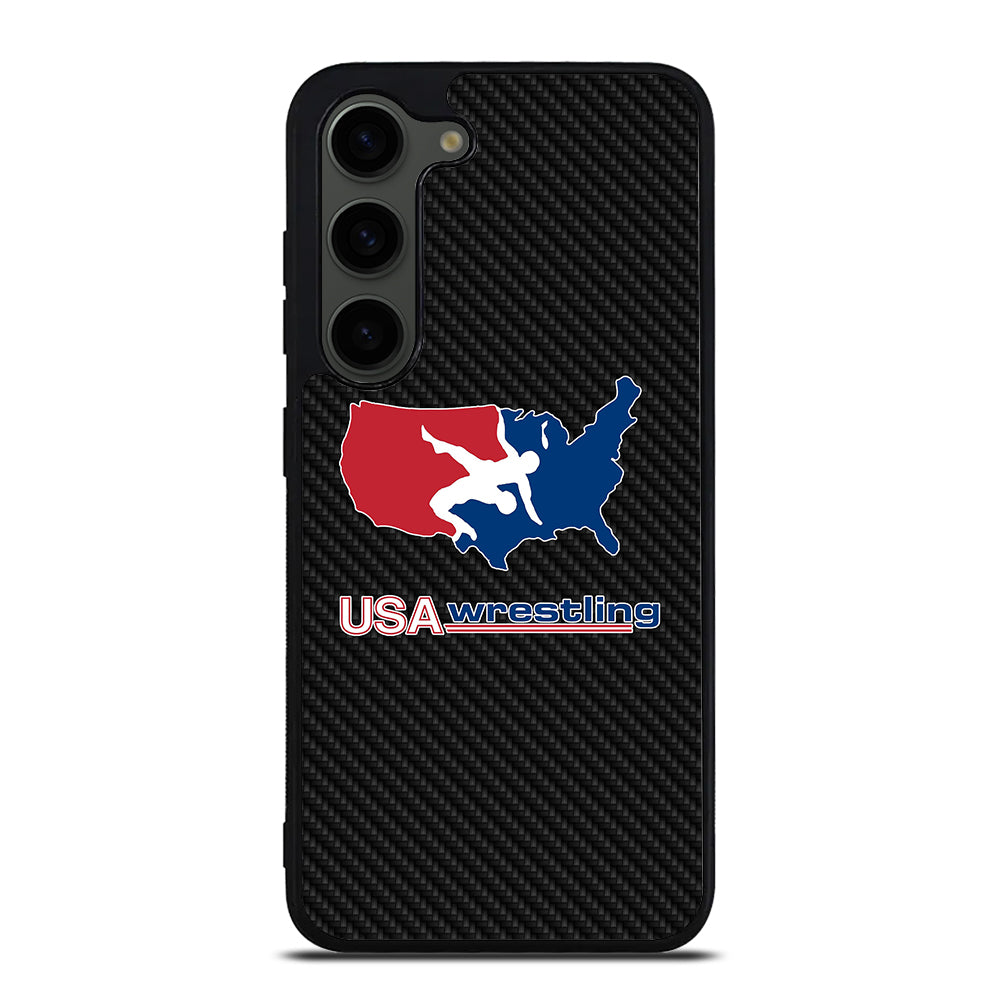 USA WRESTLING CARBON LOGO Samsung Galaxy S23 Plus Case Cover