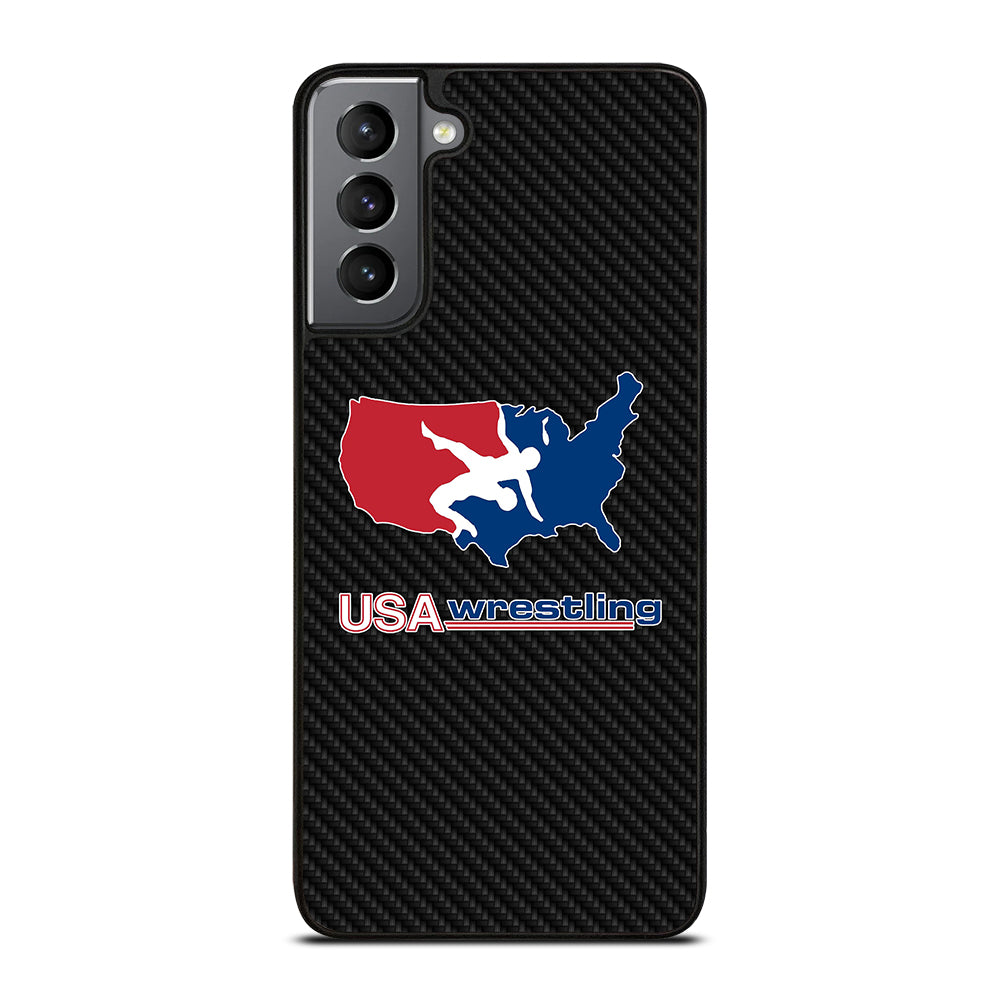 USA WRESTLING CARBON LOGO Samsung Galaxy S21 Plus Case Cover