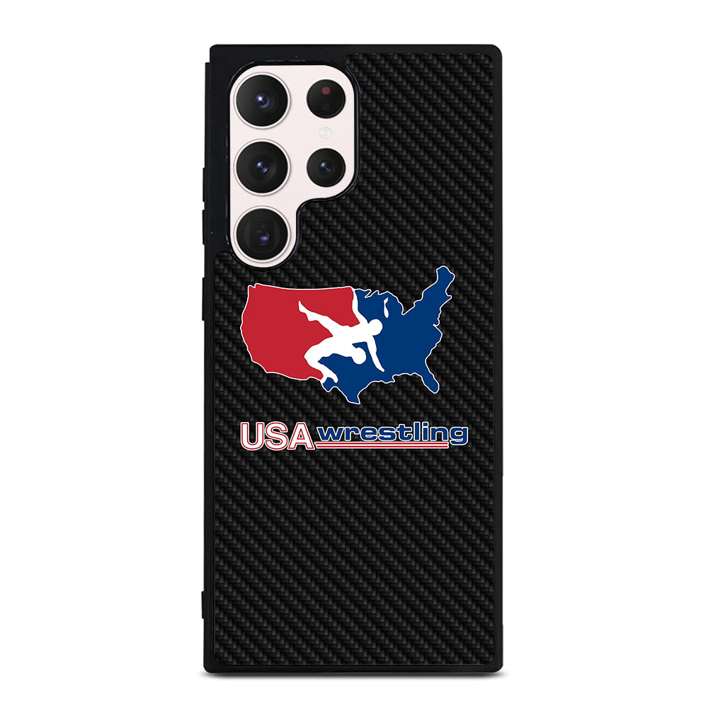 USA WRESTLING CARBON LOGO Samsung Galaxy S23 Ultra Case Cover