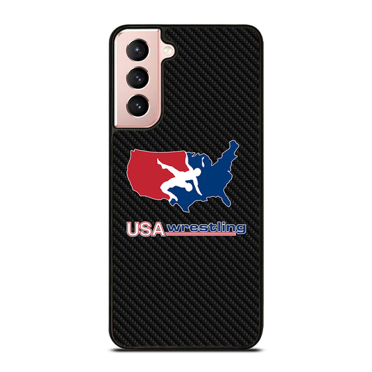 USA WRESTLING CARBON LOGO Samsung Galaxy S21 Case Cover