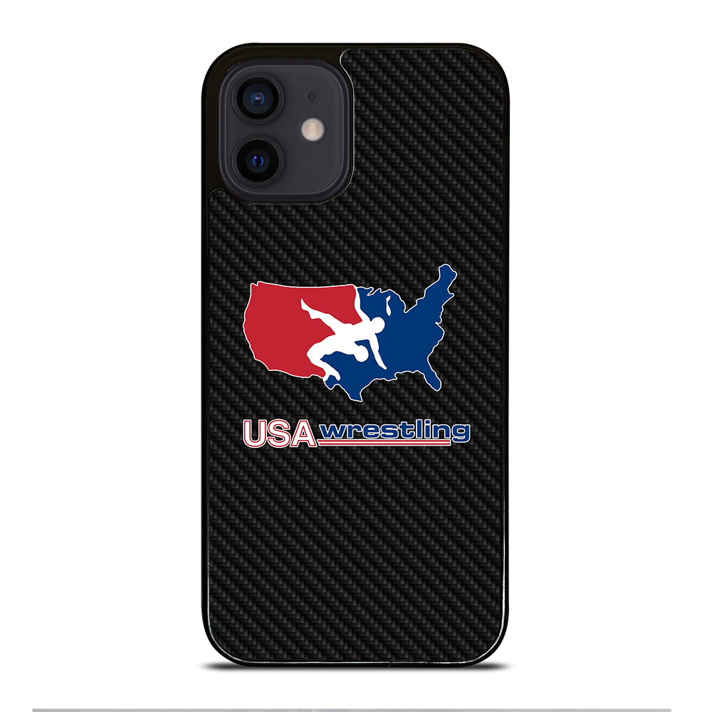 USA WRESTLING CARBON LOGO iPhone 12 Mini Case Cover