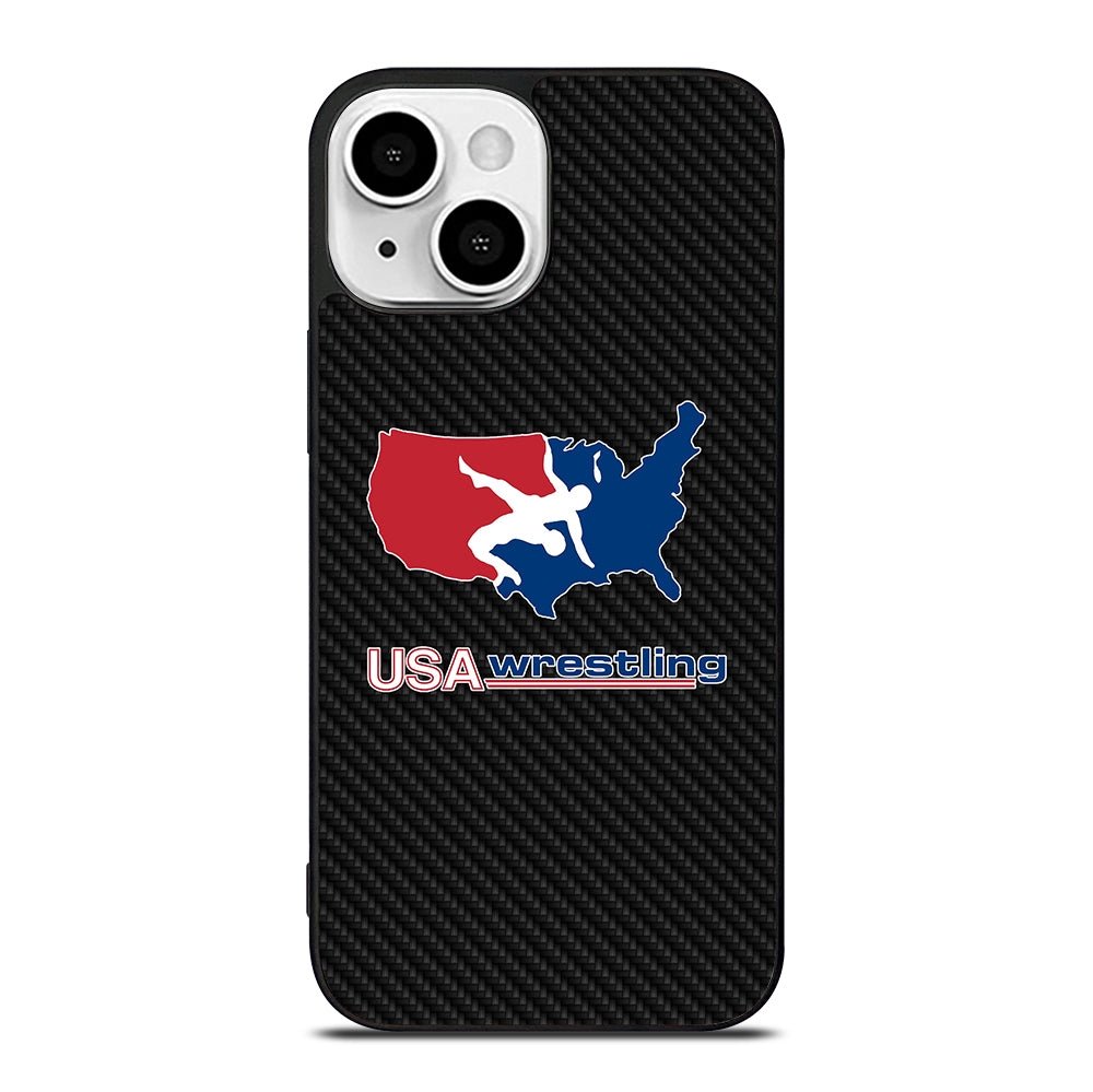 USA WRESTLING CARBON LOGO iPhone 13 Mini Case Cover