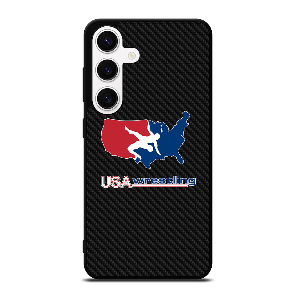 USA WRESTLING CARBON LOGO Samsung Galaxy S24 Case Cover