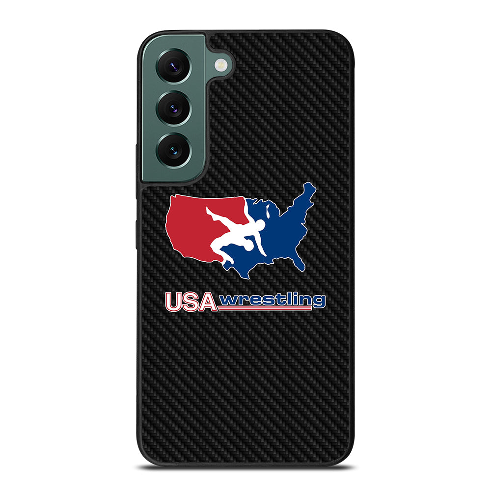 USA WRESTLING CARBON LOGO Samsung Galaxy S22 Case Cover