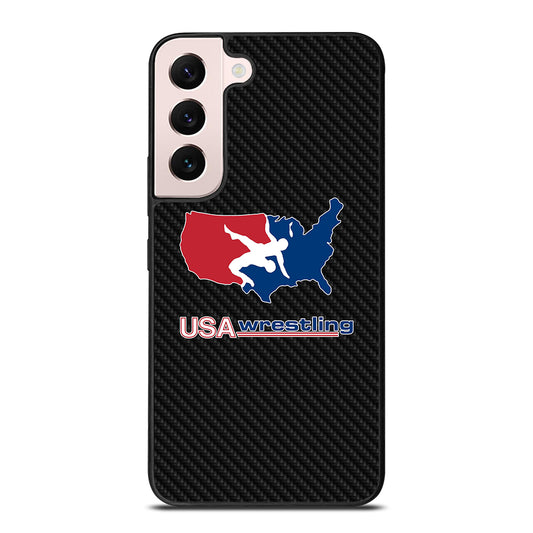 USA WRESTLING CARBON LOGO Samsung Galaxy S22 Plus Case Cover