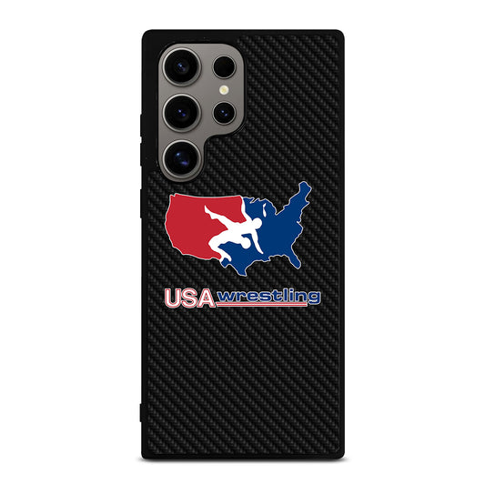 USA WRESTLING CARBON LOGO Samsung Galaxy S24 Ultra Case Cover