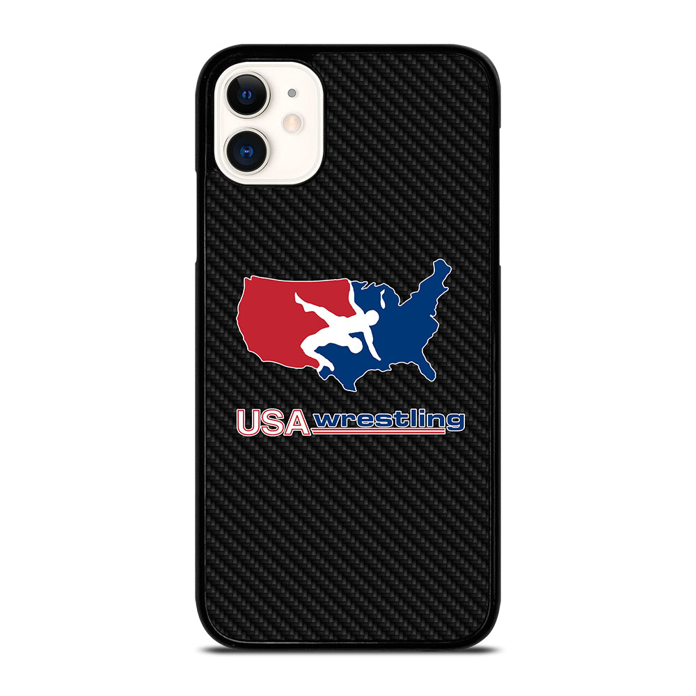 USA WRESTLING CARBON LOGO iPhone 11 Case Cover