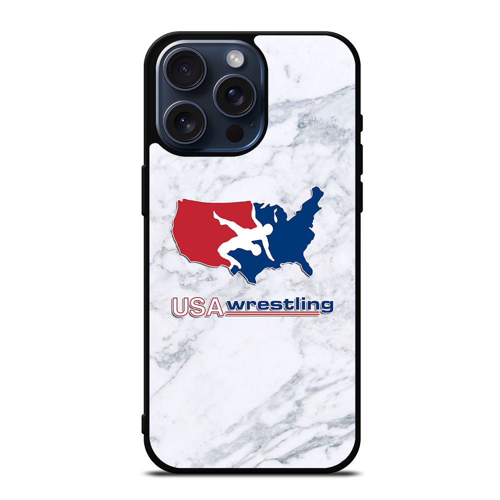 USA WRESTLING MARBLE iPhone 15 Pro Max Case Cover
