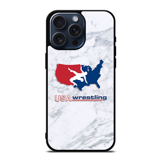 USA WRESTLING MARBLE iPhone 15 Pro Max Case Cover