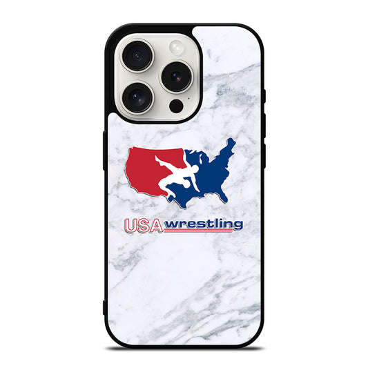 USA WRESTLING MARBLE iPhone 15 Pro Case Cover