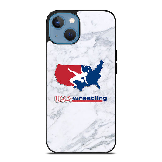 USA WRESTLING MARBLE iPhone 13 Case Cover