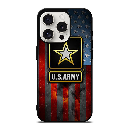 US ARMY USA MILITARY AMERICAN FLAG LOGO 2 iPhone 15 Pro Case Cover