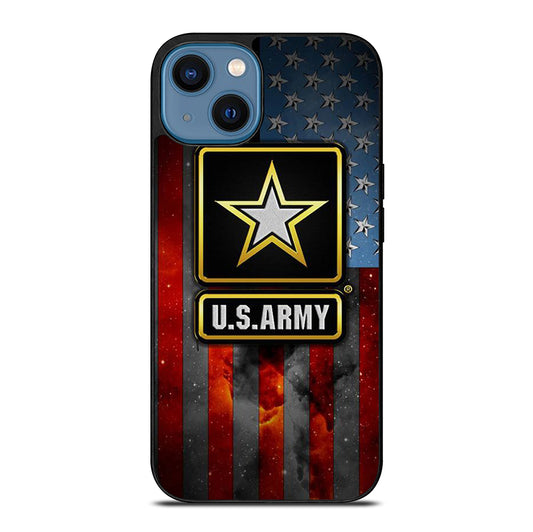 US ARMY USA MILITARY AMERICAN FLAG LOGO 2 iPhone 14 Case Cover