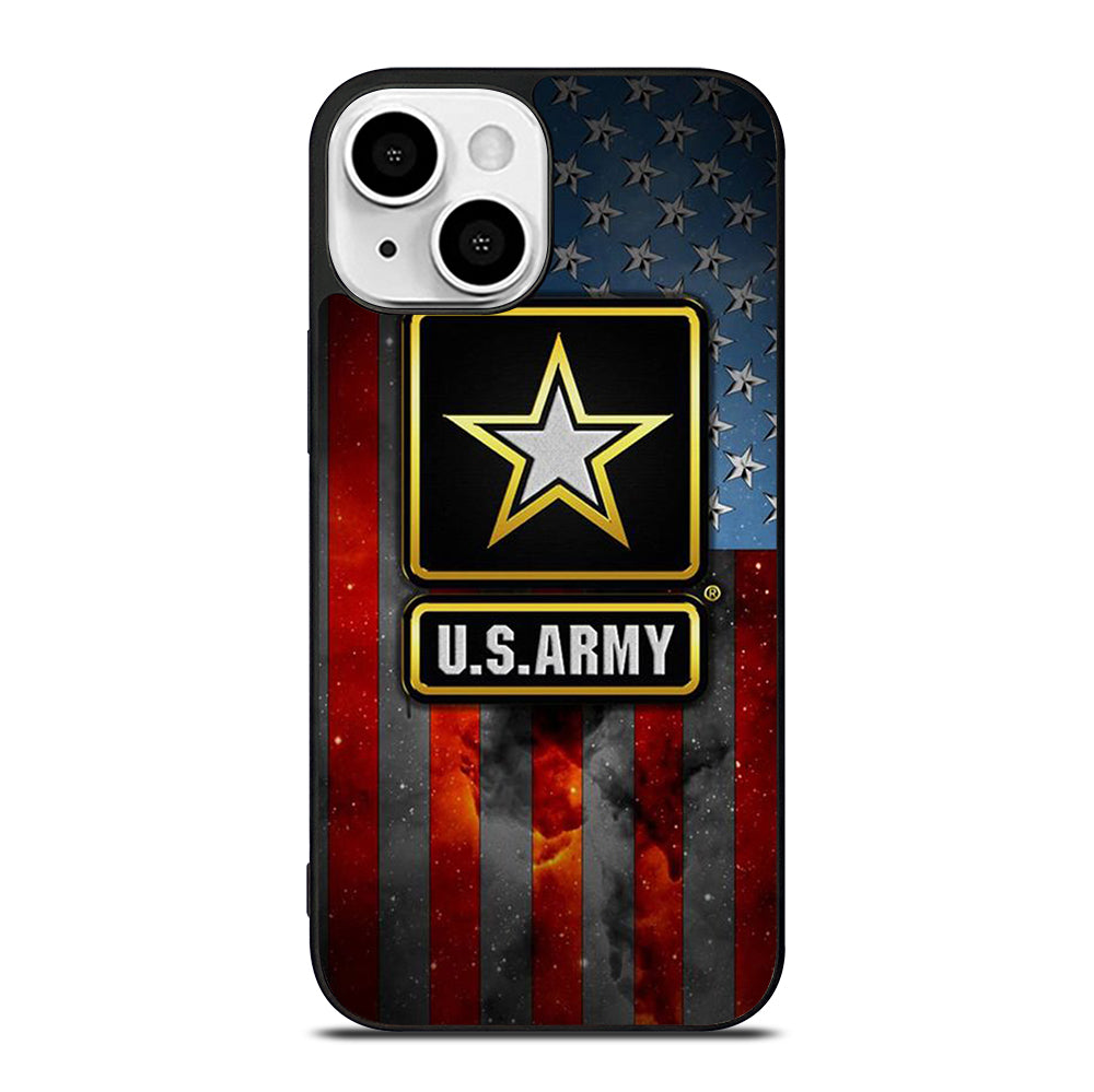 US ARMY USA MILITARY AMERICAN FLAG LOGO 2 iPhone 13 Mini Case Cover