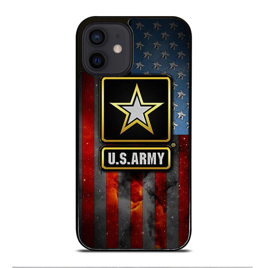 US ARMY USA MILITARY AMERICAN FLAG LOGO 2 iPhone 12 Mini Case Cover