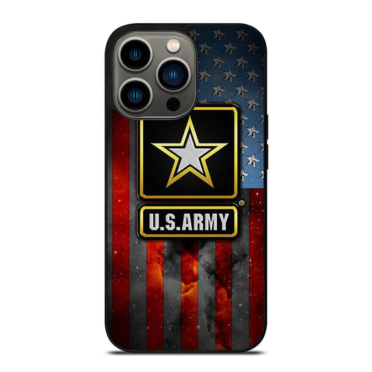 US ARMY USA MILITARY AMERICAN FLAG LOGO 2 iPhone 13 Pro Case Cover