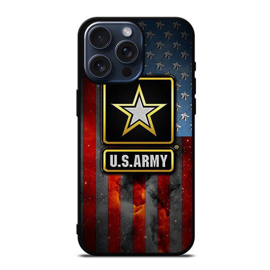 US ARMY USA MILITARY AMERICAN FLAG LOGO 2 iPhone 15 Pro Max Case Cover