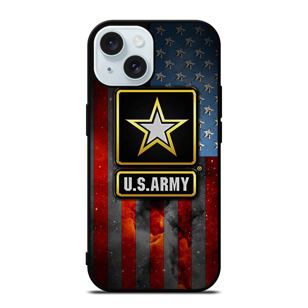 US ARMY USA MILITARY AMERICAN FLAG LOGO 2 iPhone 15 Case Cover