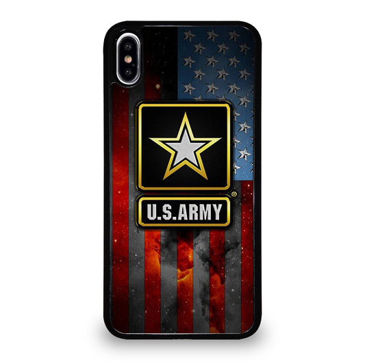 US ARMY USA MILITARY AMERICAN FLAG LOGO 2 iPhone XS Max Case Cover