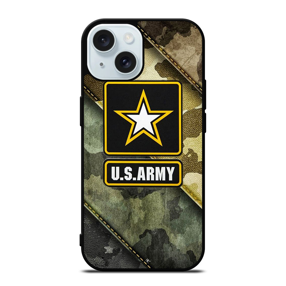 US ARMY USA MILITARY CAMO LOGO 2 iPhone 15 Case Cover