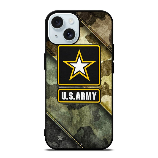 US ARMY USA MILITARY CAMO LOGO 2 iPhone 15 Case Cover