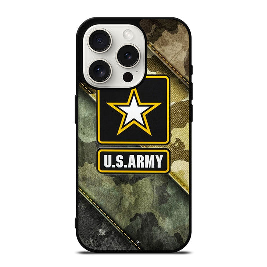 US ARMY USA MILITARY CAMO LOGO 2 iPhone 15 Pro Case Cover