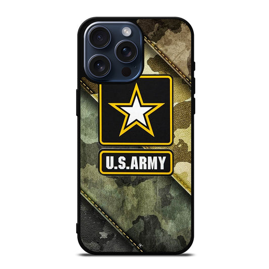 US ARMY USA MILITARY CAMO LOGO 2 iPhone 15 Pro Max Case Cover
