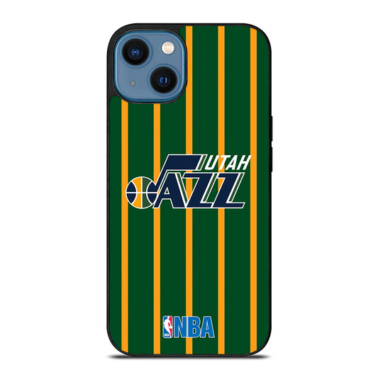 UTAH JAZZ STRIPE LOGO iPhone 14 Case Cover