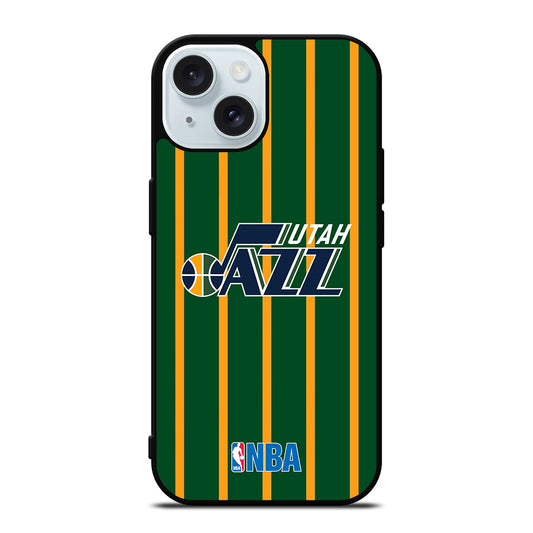 UTAH JAZZ STRIPE LOGO iPhone 15 Case Cover
