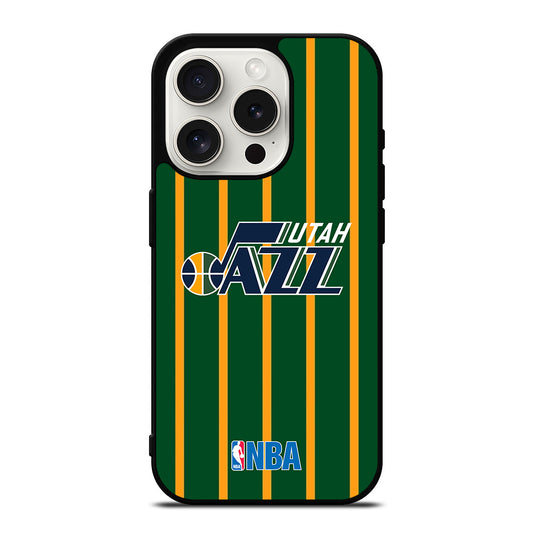 UTAH JAZZ STRIPE LOGO iPhone 15 Pro Case Cover