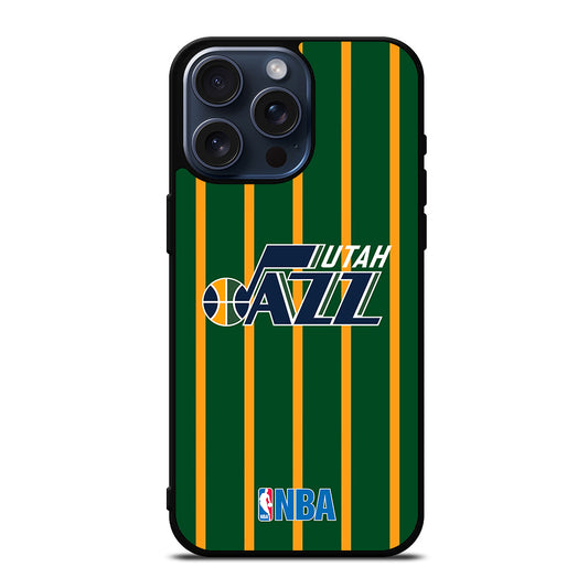 UTAH JAZZ STRIPE LOGO iPhone 15 Pro Max Case Cover
