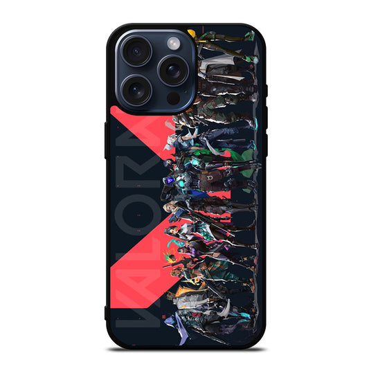 VALORANT ALL AGENTS 1 iPhone 15 Pro Max Case Cover