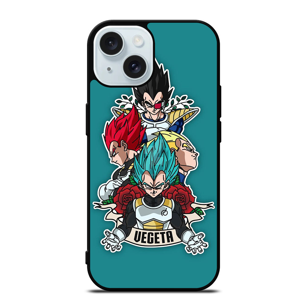 VEGETA ALL SSJ DRAGON BALL SUPER iPhone 15 Case Cover