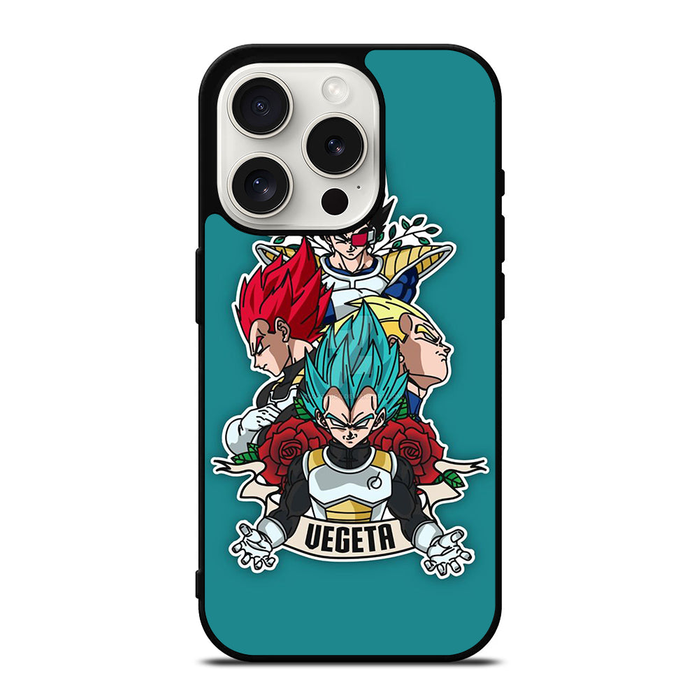 VEGETA ALL SSJ DRAGON BALL SUPER iPhone 15 Pro Case Cover