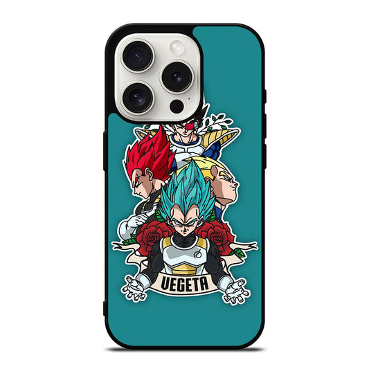 VEGETA ALL SSJ DRAGON BALL SUPER iPhone 15 Pro Case Cover